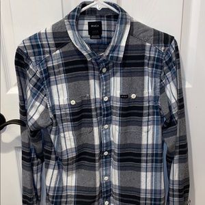 RVCA Plaid Flannel Button Up